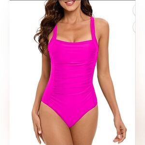 Pink one piece SwimsuitXXL size